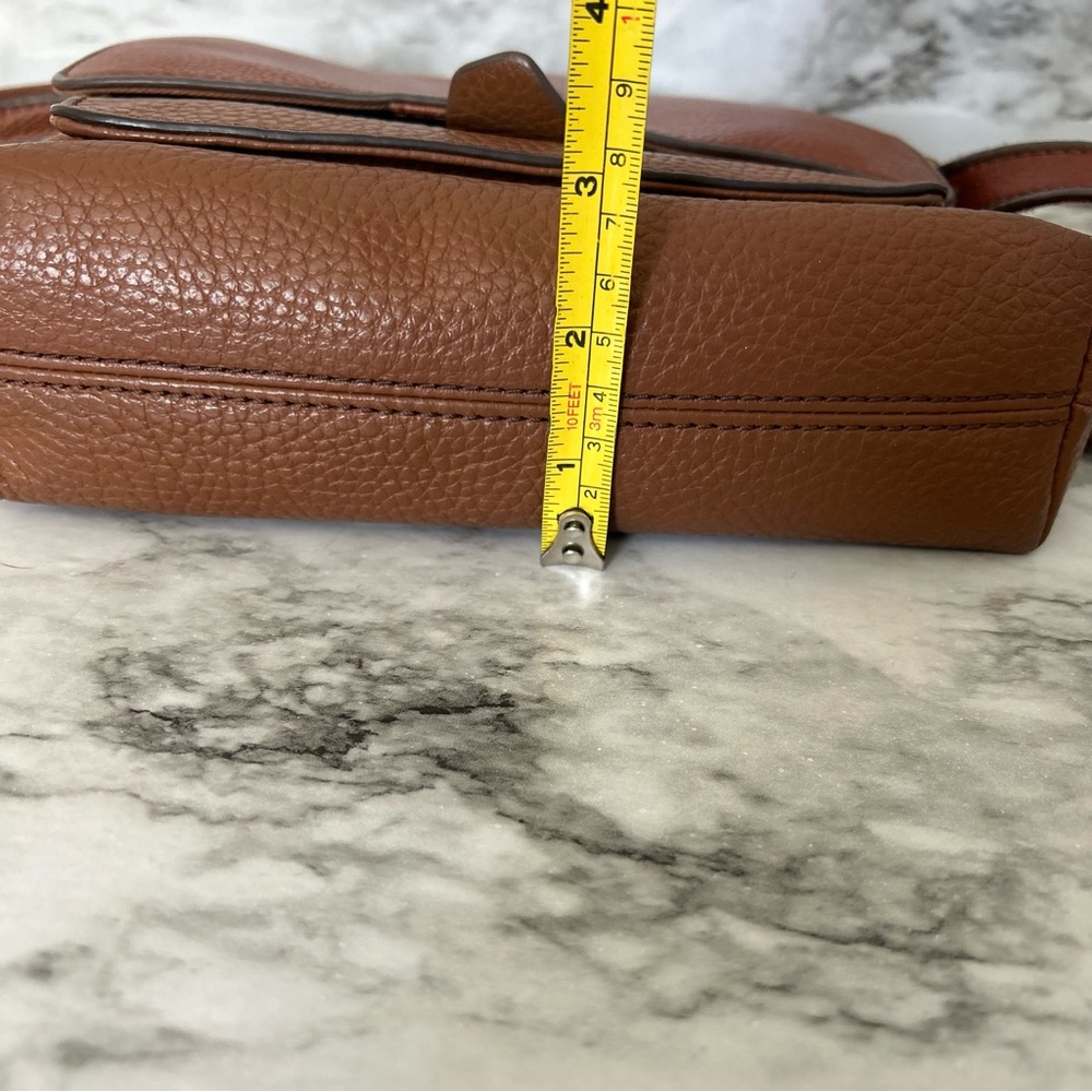 Fossil | Kinley pebbled Leather Crossbody Bag adjustable strap flap top - Picture 12 of 12